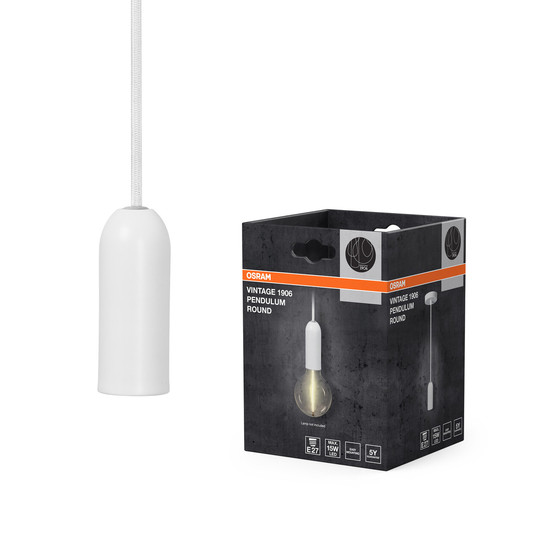 OSRAM Pendelleuchte Vintage 1906 PenduLum Round White 4099854419577