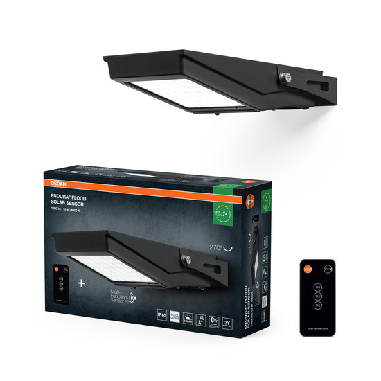 OSRAM LED Aussen-Strahler ENDURA FLOOD Solar Sensor Neutralweiss 4099854429477