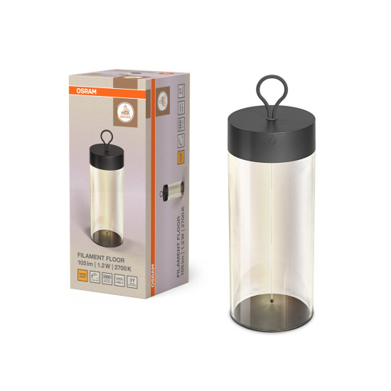 OSRAM LED Stehleuchte Decor Filament Floor Dimmbar Warm weiß 4099854440304