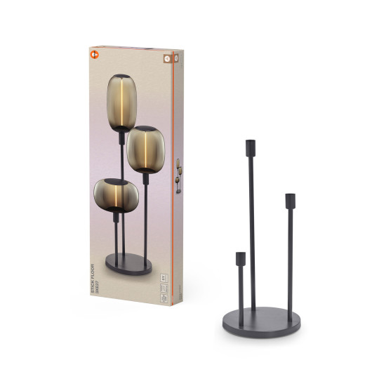OSRAM Stehleuchte Decor Stick Floor Dark Grey 3XE27 4099854440366
