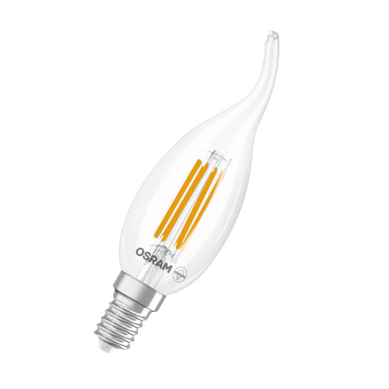 OSRAM LED Leuchtmittel LED Retrofit CLASSIC BA DIM 3.4W 827 Clear E14 Dimmbar Warm weiß 4099854443817
