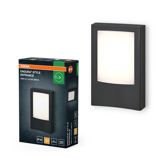 OSRAM LED Aussenleuchte Endura Style Entrance Dark Gray Warm weiß 4099854444371