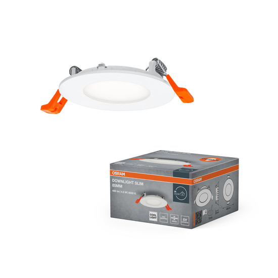 OSRAM LED Einbauleuchte LED SPOT AND DOWNLIGHT RECESS SLIM 85mm 4.5W 4000K Neutralweiss 4099854445064