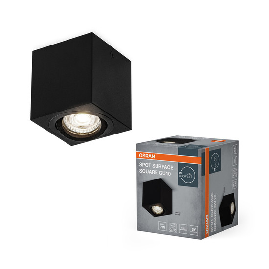 OSRAM Deckenleuchte LED SPOT SURFACE Square GU10 Black 4099854446023