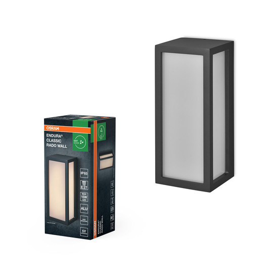 OSRAM Aussenleuchte Endura Classic IP65 E27 Rado Wall Dark Gray 4099854447563