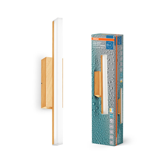OSRAM LED Deckenleuchte Orbis Mirror 40CM Click CCT DIM IP44 Wood Decor Dimmbar Warm weiß,Kalt weiß 4099854449642