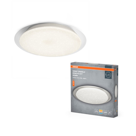OSRAM LED Decken-Wandleuchte ORBIS Sparkle Remote-CCT 460mm 24W Dimmbar Tunable White 4099854450228