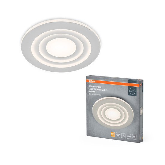 OSRAM LED Deckenleuchte ORBIS SPIRAL MAIN AND SIDE LIGHT 505mm 42W White Warm weiß 4099854450303