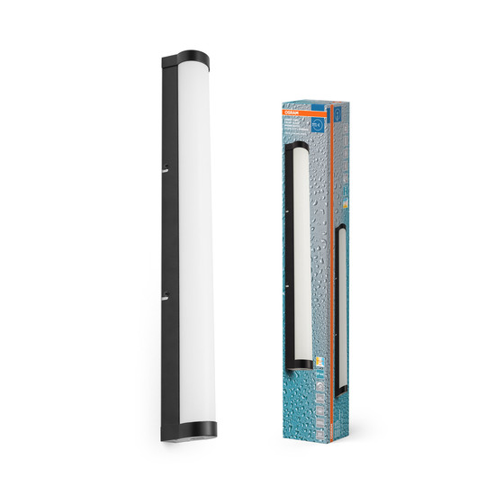 OSRAM LED Deckenleuchte Obris Tube Frost Glass 60CM Click CCT DIM IP44  Black Dimmbar Warm weiß,Kalt weiß 4099854450686