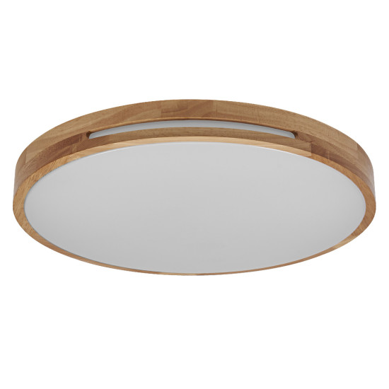 OSRAM LED Deckenleuchte Orbis Woodburry 300MM 16W 830 Click DIM Wood Decor Dimmbar Warm weiß 4099854450846