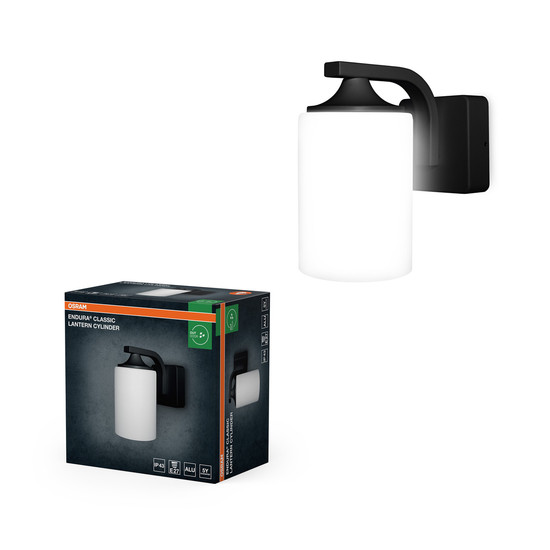 OSRAM Aussen-Wandleuchte ENDURA CLASSIC LANTERN CYLINDER Cylinder E27 Black 4099854452079