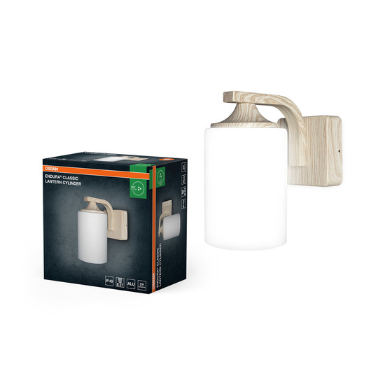 OSRAM Aussen-Wandleuchte ENDURA CLASSIC LANTERN CYLINDER Cylinder E27 Wood 4099854452123