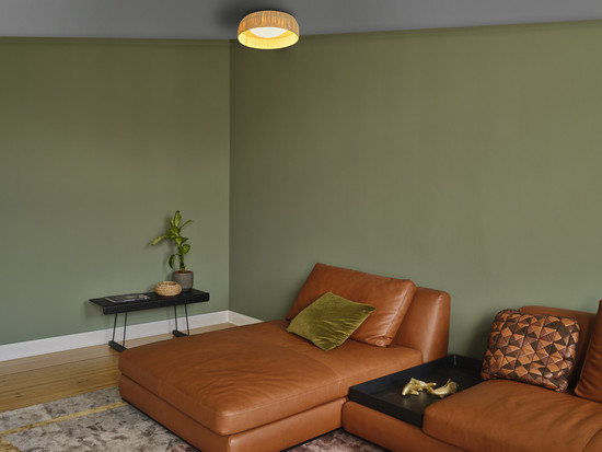 OSRAM LED Deckenleuchte Decor Bamboo Paper Ceiling 400 18W 830 Brown Warm weiß 4099854452796