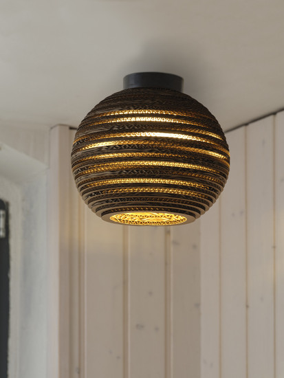 OSRAM Deckenleuchte Decor Cardboard Ball Ceiling E27 Brown 4099854453083