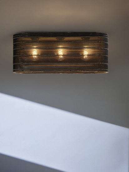 OSRAM Deckenleuchte Decor Cardboard Oval Ceiling 3XE27 Brown 4099854453212