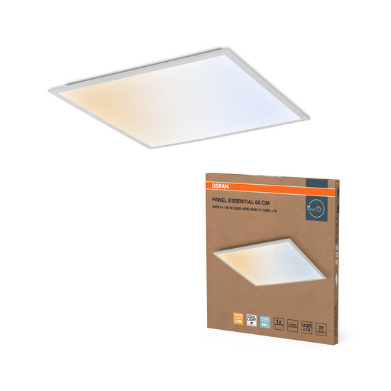 OSRAM LED Deckenleuchte Essentials Panel 60x60cm 40W CCT UGR19 Tunable White 4099854453311