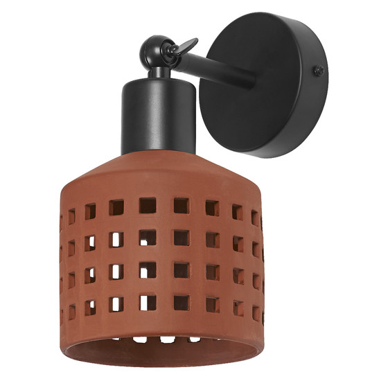 OSRAM Wandleuchte Decor Clay Windows Wall 1XE27 Brown 4099854453496