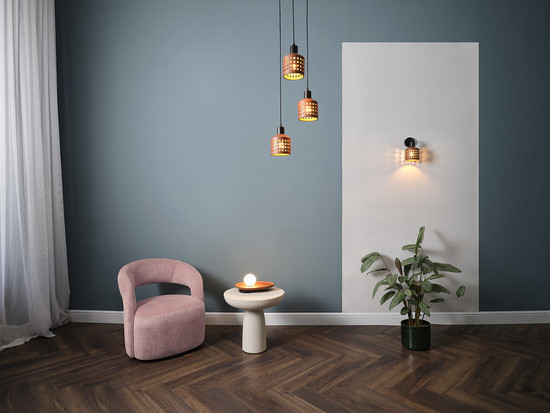 OSRAM Wandleuchte Decor Clay Windows Wall 1XE27 Brown 4099854453496