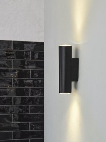 OSRAM Wandleuchte Decor Drums Wall Updown 2XGU10 Black 4099854453595
