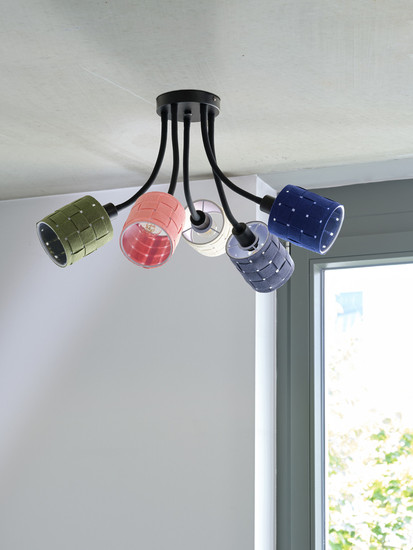 OSRAM Deckenleuchte Decor Felt Weaving Cans Ceiling 5XE14 Multicolor 4099854453670