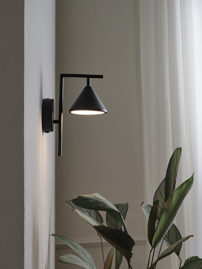 OSRAM LED Wandleuchte Decor Fuji Wall 5W 930 Black Warm weiß 4099854453717