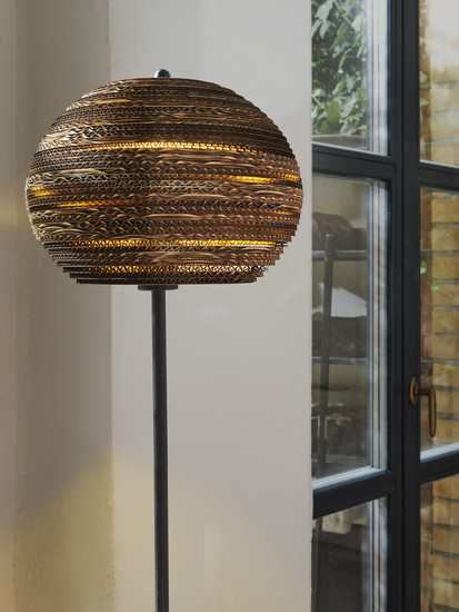 OSRAM Stehlampe Decor Cardboard Ball Floor E27 Brown 4099854453892