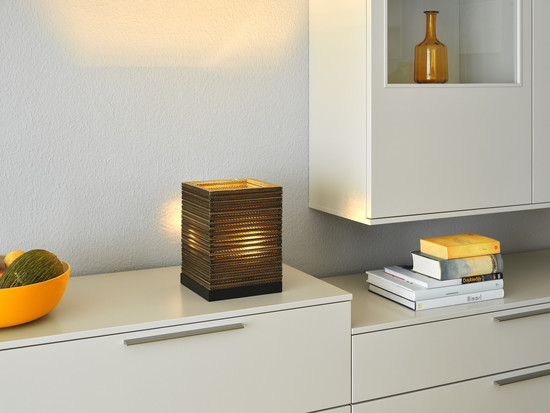 OSRAM Tischleuchte Decor Cardboard Square Table E27 Brown 4099854454059