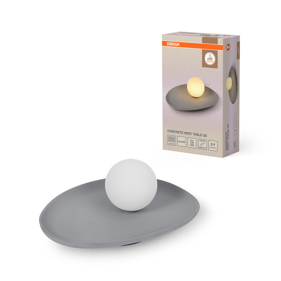 OSRAM Tischleuchte Decor Concrete Nest Table 1XG9 Grey 4099854454219
