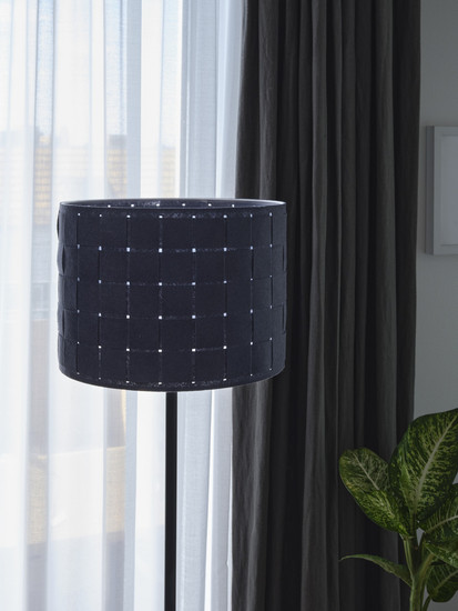 OSRAM Stehleuchte Decor Felt Weaving Cans Standing Floor E27 Dark Gray 4099854454424
