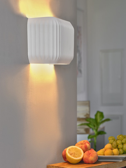 OSRAM Wandleuchte Decor Plaster Routes Wall 250 1XE27 White 4099854454509