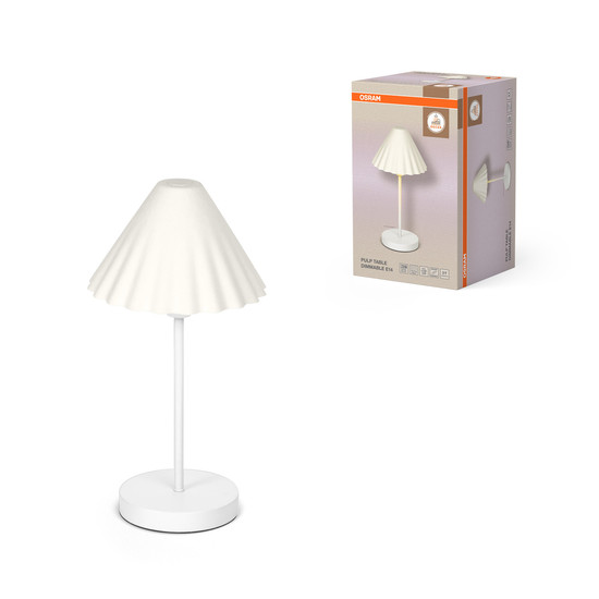 OSRAM Tischleuchte Decor Pulp Table E14 DIM White Dimmbar 4099854454929
