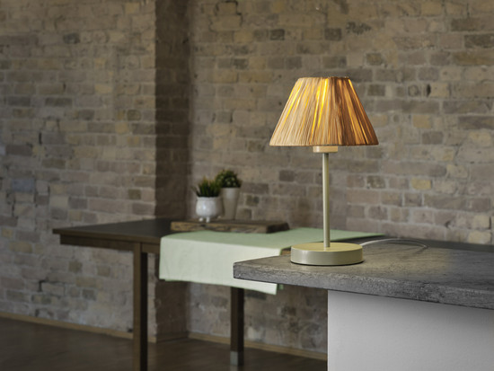 OSRAM Tischleuchte Decor Raffia Table E27 Green 4099854454967
