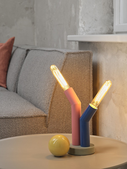 OSRAM Tischleuchte Decor Straw Table 2XE27 Multicolor 4099854455001