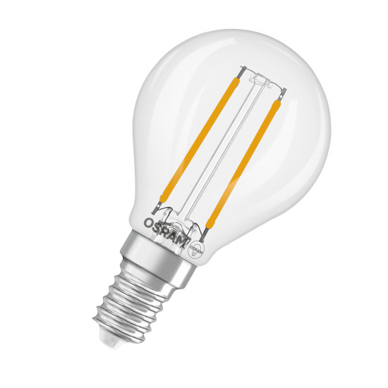 OSRAM LED Leuchtmittel LED Retrofit CLASSIC P DIM 1.8W 827 Clear E14 Dimmbar Warm weiß 4099854455360