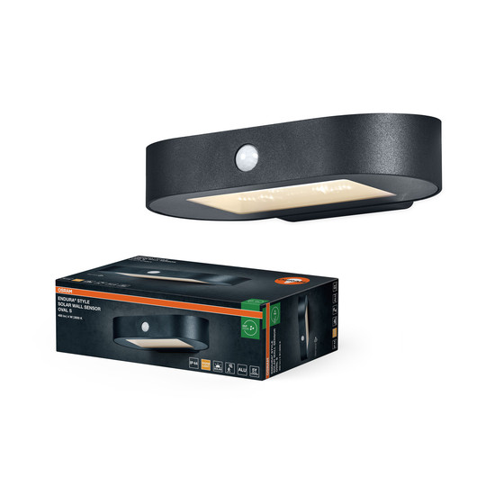 OSRAM LED Aussen-Wandleuchte Endura Style solar WALL Sensor Wall Sensor 4W 3000K Warm weiß 4099854455759