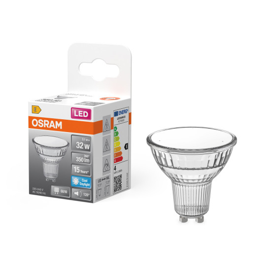 OSRAM LED Leuchtmittel LED STAR PAR16 3.1W 865 GU10 Kaltweiss 4099854458323