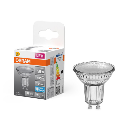 OSRAM LED Leuchtmittel LED STAR PAR16 3.7W 865 GU10 Kaltweiss 4099854458644