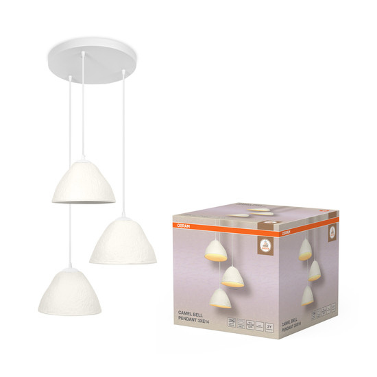 OSRAM Pendelleuchte Decor Camel Bell Pendant 3XE14 White 4099854458767