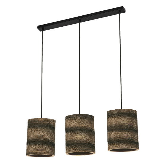 OSRAM Pendelleuchte Decor Cardboard Cylinder Pendant 3XE27 Brown 4099854458842