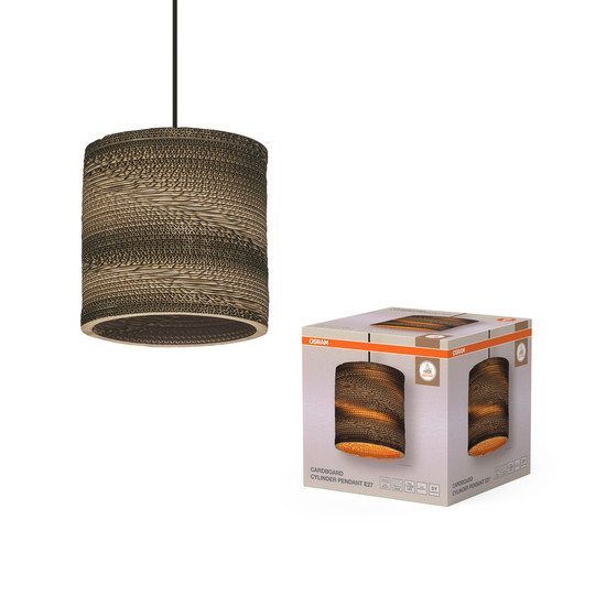 OSRAM Pendelleuchte Decor Cardboard Cylinder Pendant E27 Brown 4099854458866