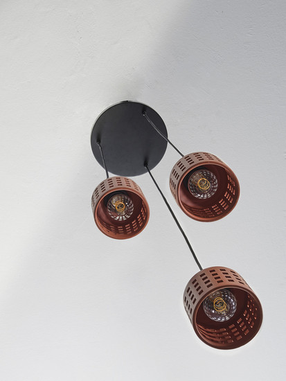 OSRAM Pendelleuchte Decor Clay Windows Pendant PL 3XE27 Brown 4099854459108