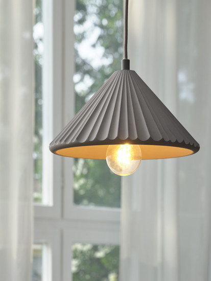 OSRAM Pendelleuchte Decor Concrete Pyramid Pendant E27 Dark Gray 4099854459184