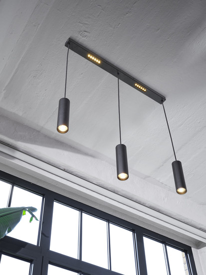 OSRAM LED Pendelleuchte Decor Drums Pendant 3XGU10 2XLED Black 4099854459283