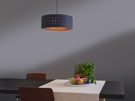 OSRAM Pendelleuchte Decor Felt Weaving Pendant 480 mm 3XE27 Dark Gray 4099854459382