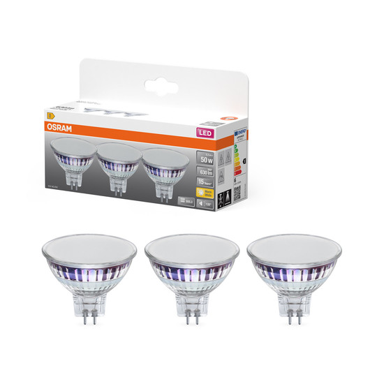 OSRAM LED Leuchtmittel LED STAR MR16 12 V 5.3W/827 GU5.3 Warm weiß 4099854459559