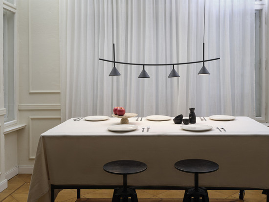 OSRAM LED Pendelleuchte Decor Fuji 4XPendant Linear 16W 930 Black Warm weiß 4099854460456