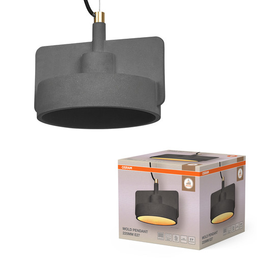 OSRAM Pendelleuchte Decor Mold Pendant 225MM 1XE27 Dark Gray 4099854460616