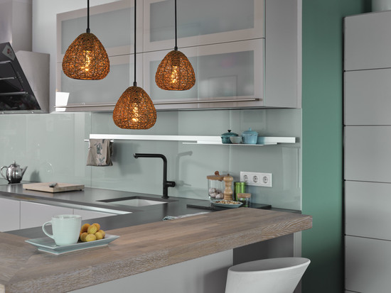 OSRAM Pendelleuchte Decor Paper Drop Pendant Linear 3XE27 Beige 4099854460654