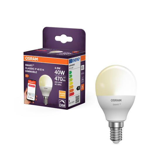 OSRAM LED Leuchtmittel SMART+ Mini bulb 4.9W 220V FR E14 Dimmbar 4099854460777
