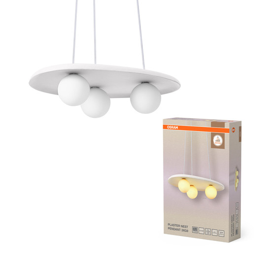 OSRAM Pendelleuchte Decor Plaster Nest Pendant 3XG9 White 4099854460814